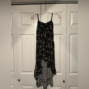 Target Art Class Black And White Floral Romper With Skirt